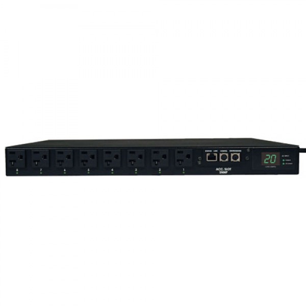 1.9kW Single Phase ATS Switched PDU 120V 16 5 15 20R 2 L5 20P 5 20P Inputs 2 12ft Cords 1U Rack Mount