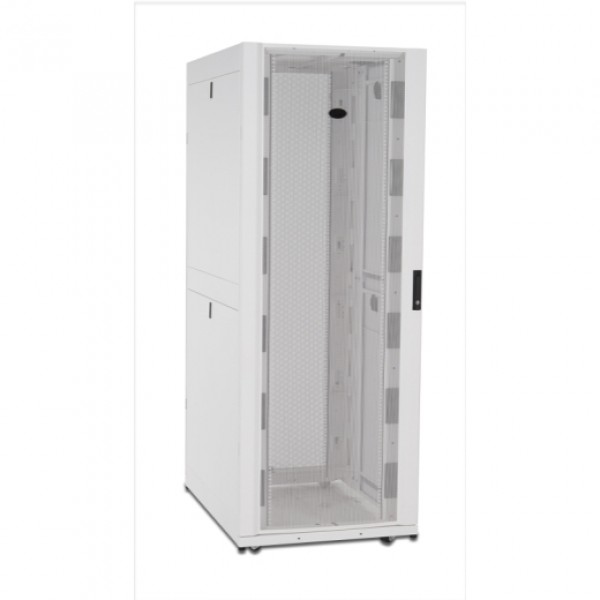 NetShelter SX 42U 750mm Wide x 1200mm Deep Enclosure with Sides White Front Right