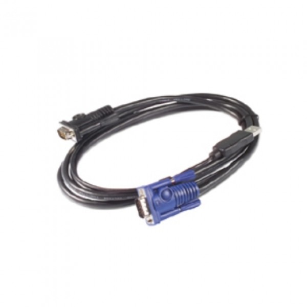 APC KVM USB Cable - 12 ft (3.6 m) Front Left