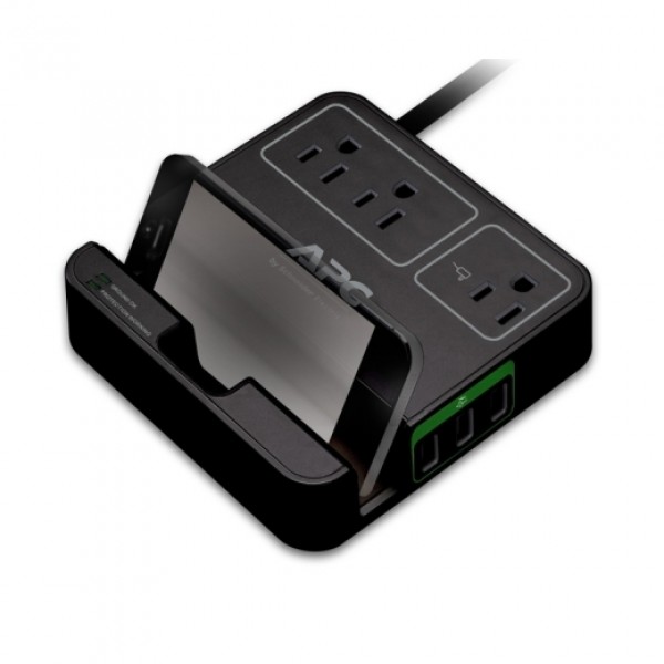 APC Essential SurgeArrest, 3 Outlets, 3 USB Charging Ports, 120V, Black Application