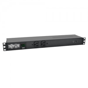 1.92kW Single Phase Metered PDU Isobar Surge Suppression 3840 Joules 120V Outlets 12 5 20R 2 5 15R L5 20P 5 20P 15ft Cord 1U Rack Mount